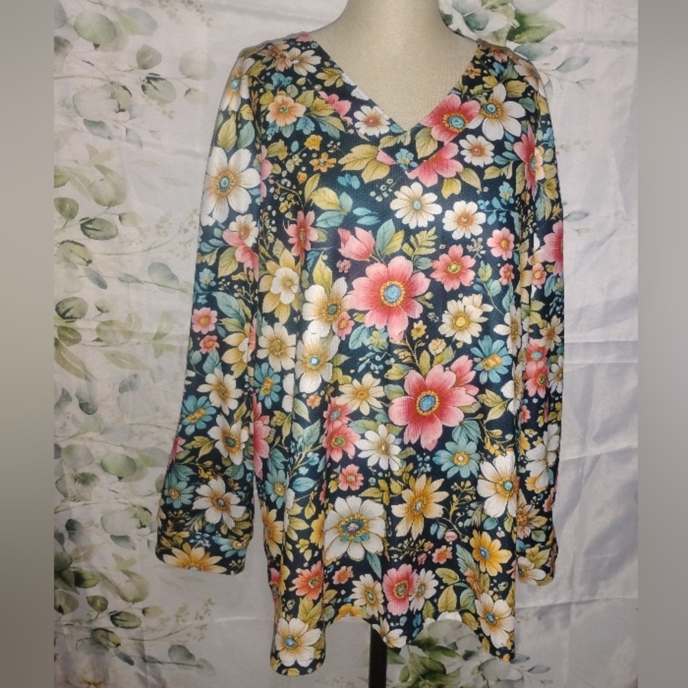 5For$12 Long Sleeve Floral Top